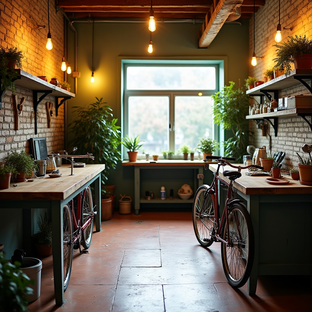 Vue intérieure de l'atelier Bruges Garden